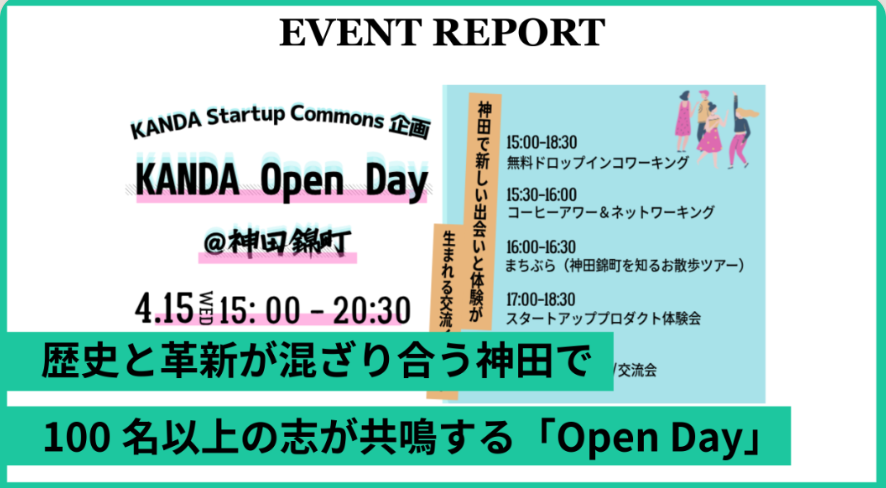【イベントレポート】「KANDA Open Day＠神田錦町」第2回を開催しました！